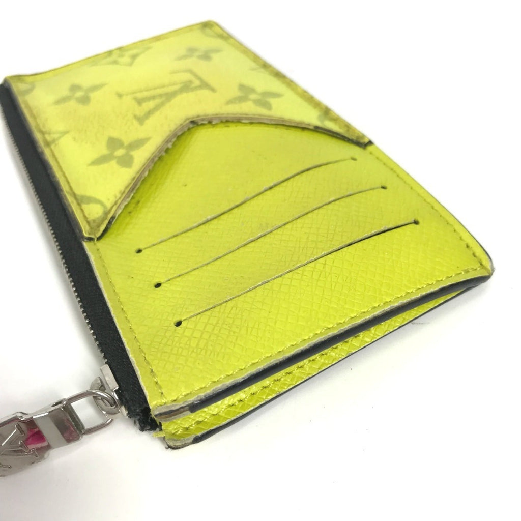 Louis Vuitton Taigarama Yellow Monogram Taiga Leather Coin Purse/Coin Case