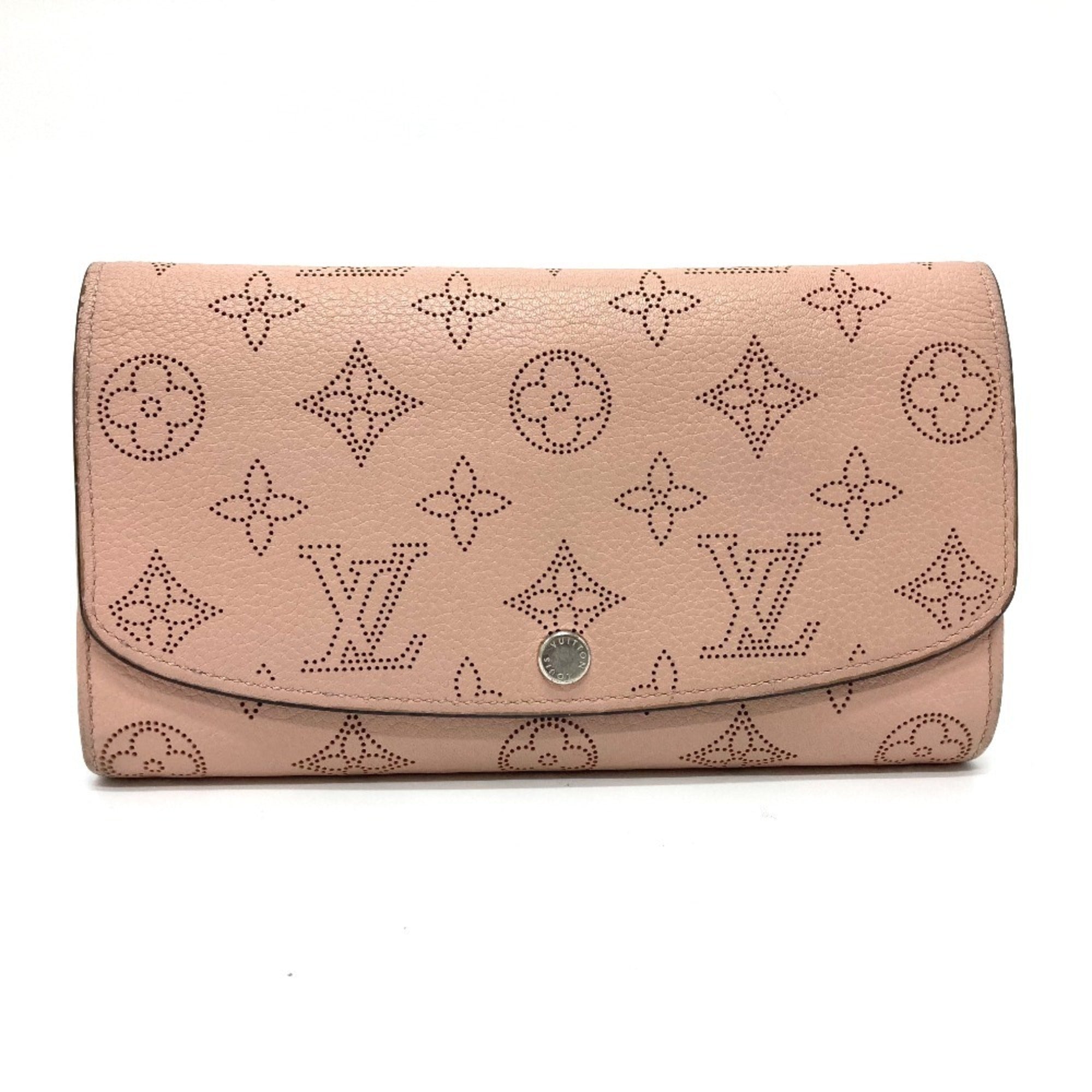 Louis Vuitton Magnolia Pink Mahina Leather Long Wallet