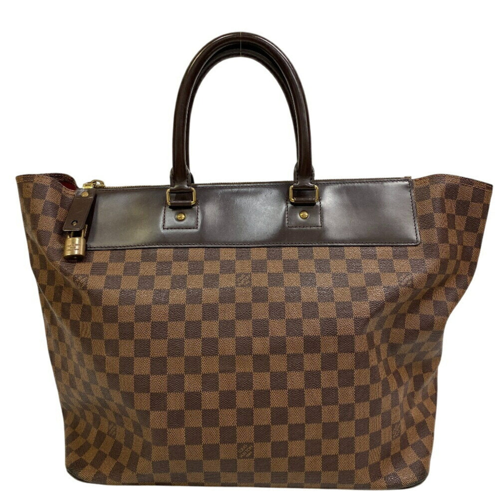 Louis Vuitton Damier Brown Red Color Leather Handbag