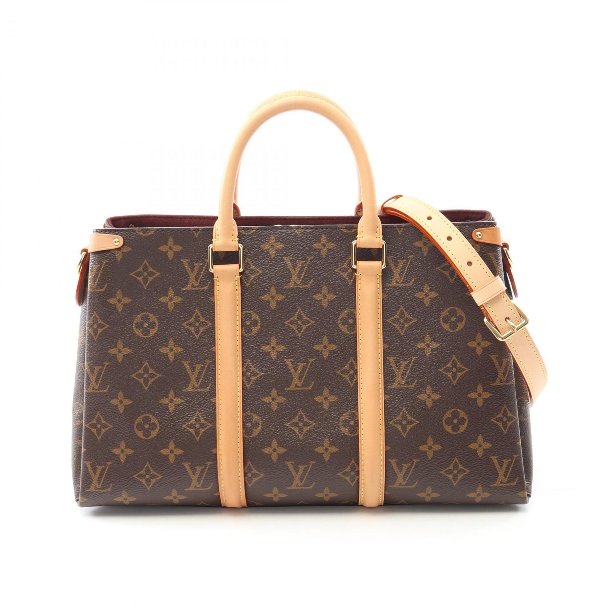 Louis Vuitton Brown Coated Canvas Pvc Leather Handbag