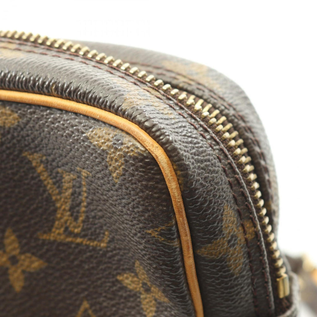 Louis Vuitton Brown Monogram Coated Canvas Leather Shoulder Bag