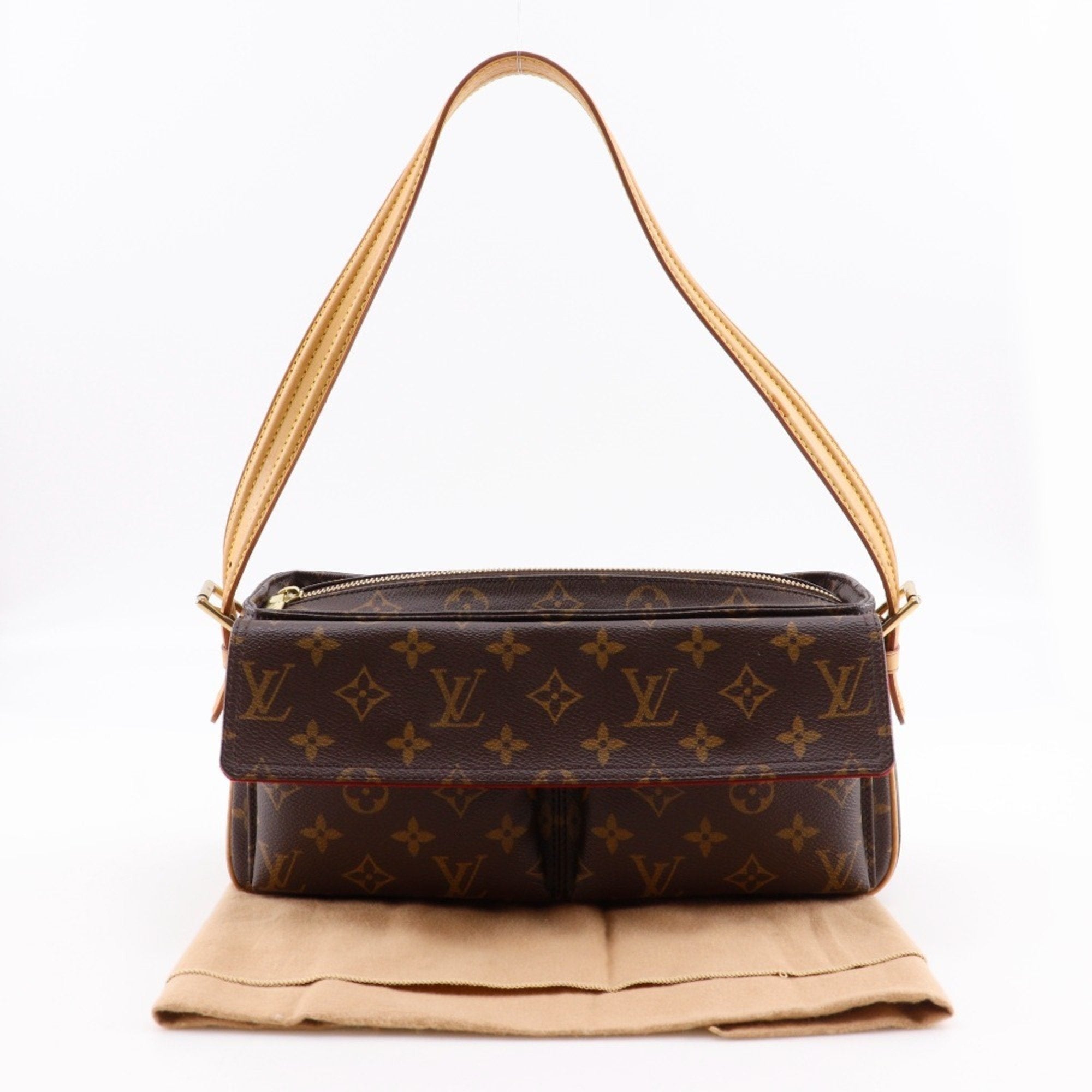 Louis Vuitton Brown Monogram Canvas Shoulder Bag