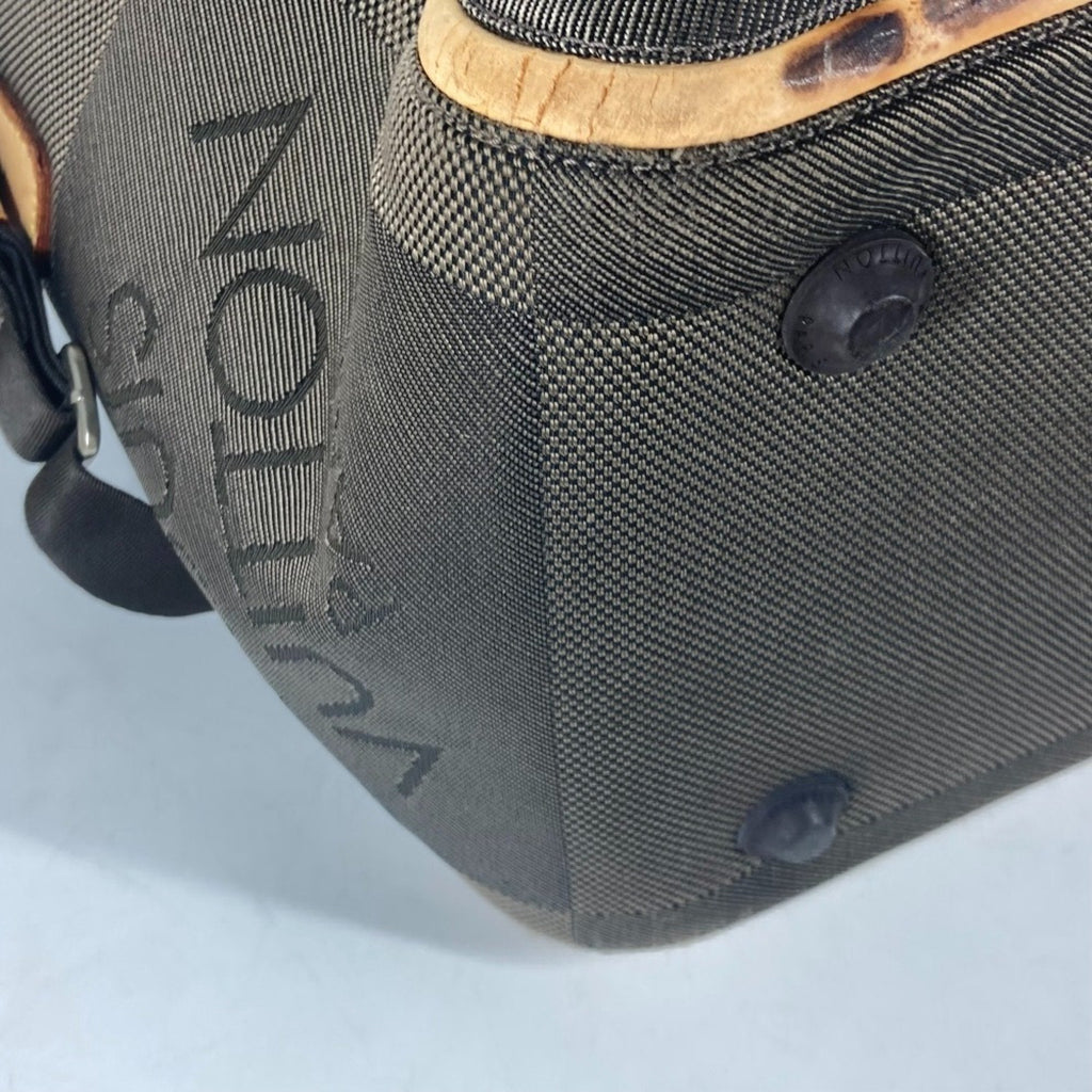 Louis Vuitton Khaki Canvas Boston Bag
