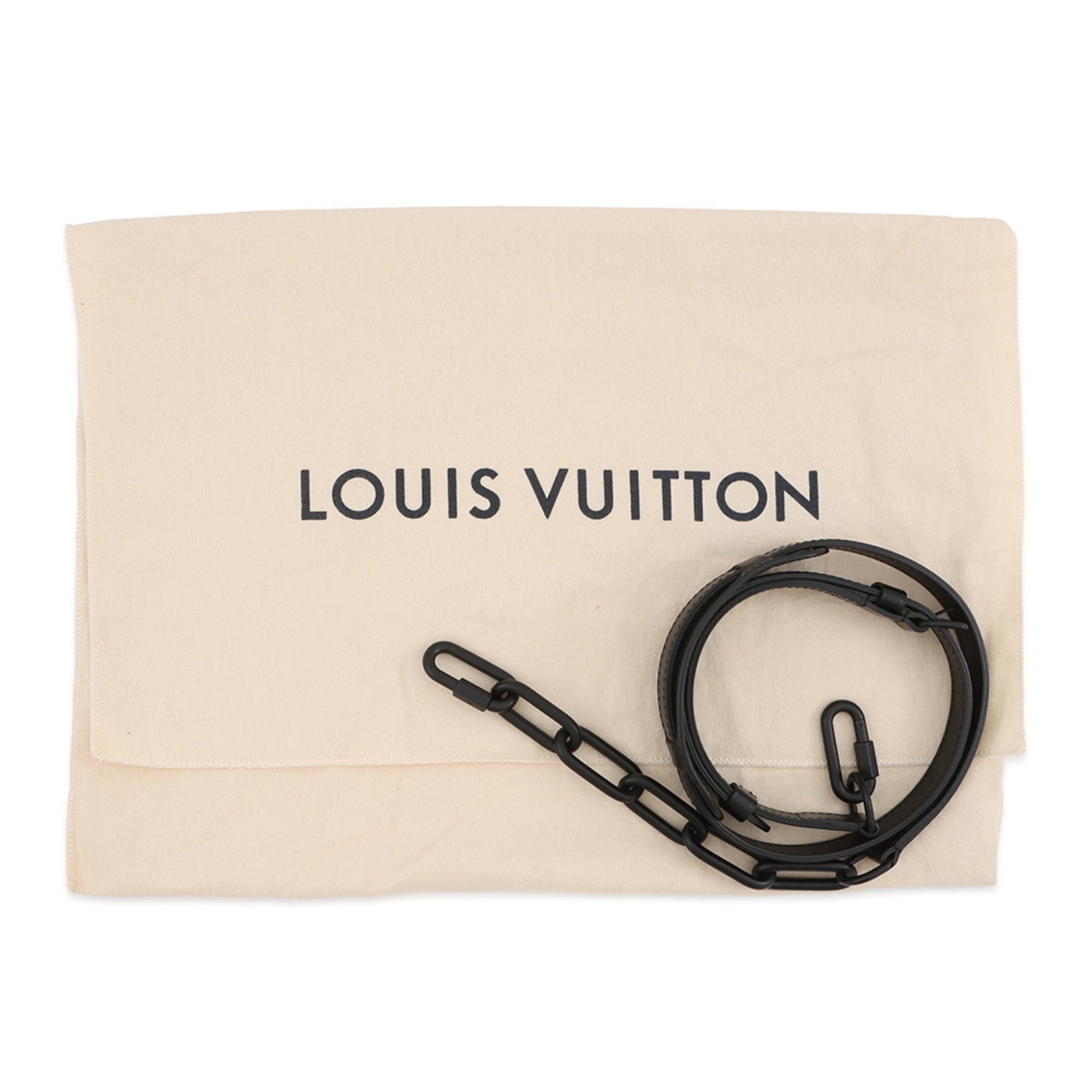 Louis Vuitton Taiga Black Noir Taiga Leather Handbag Shoulder Bag