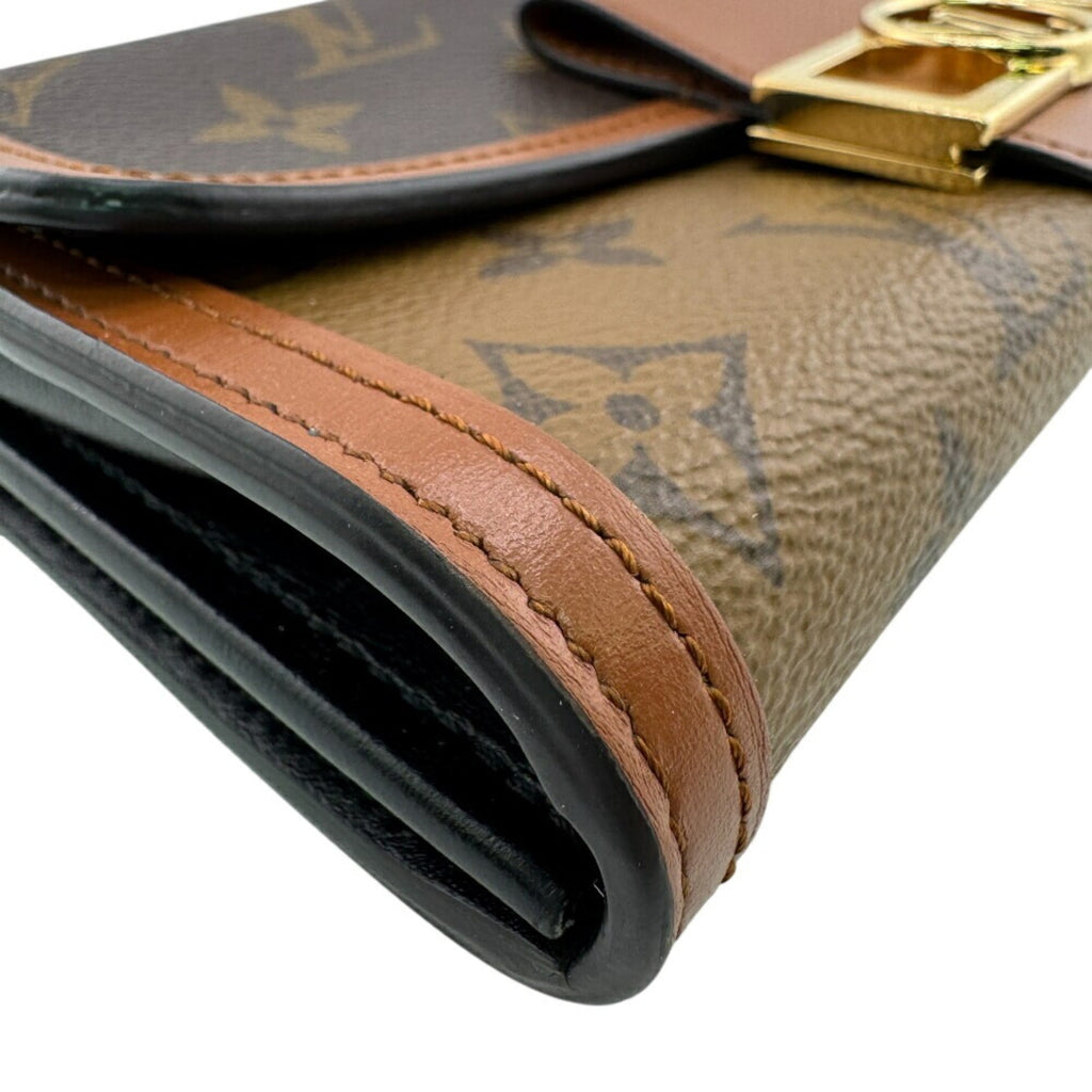 Louis Vuitton Brown Monogram Reverse Leather Long Wallet