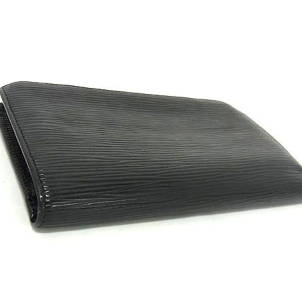 Louis Vuitton Black Epi Leather Long Bill Wallet