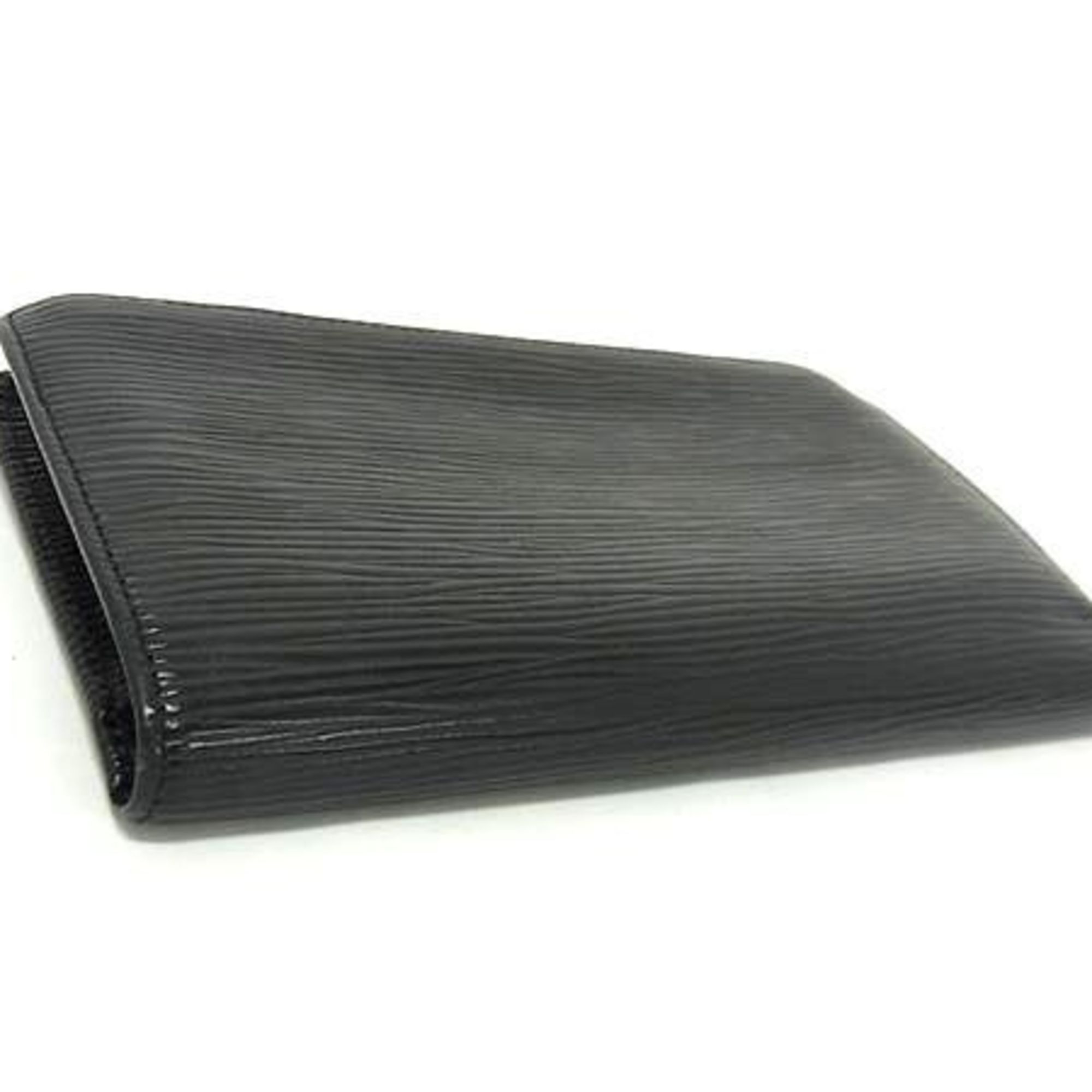Louis Vuitton Black Epi Leather Long Bill Wallet