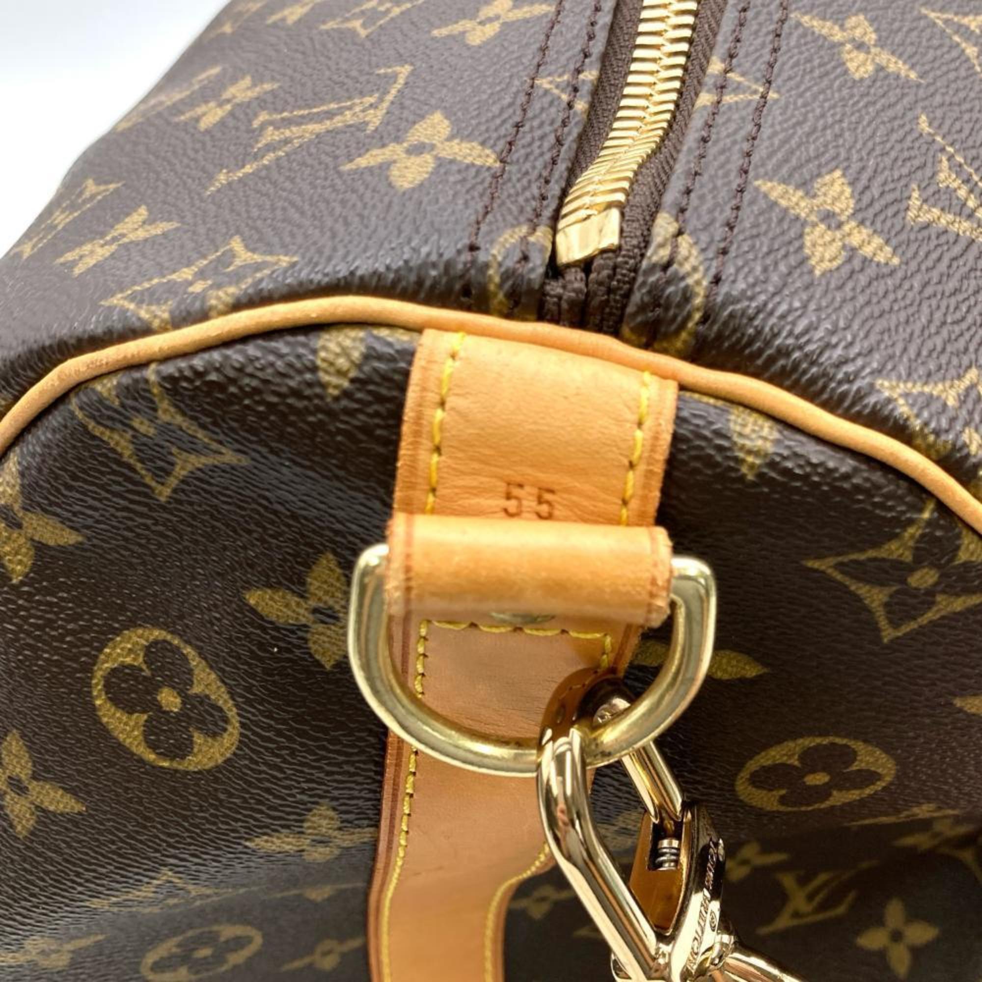 Louis Vuitton Monogram Brown Monogram Leather Boston Bag