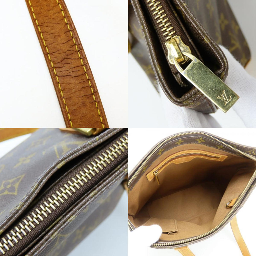 Louis Vuitton Brown Monogram Leather Tote Bag