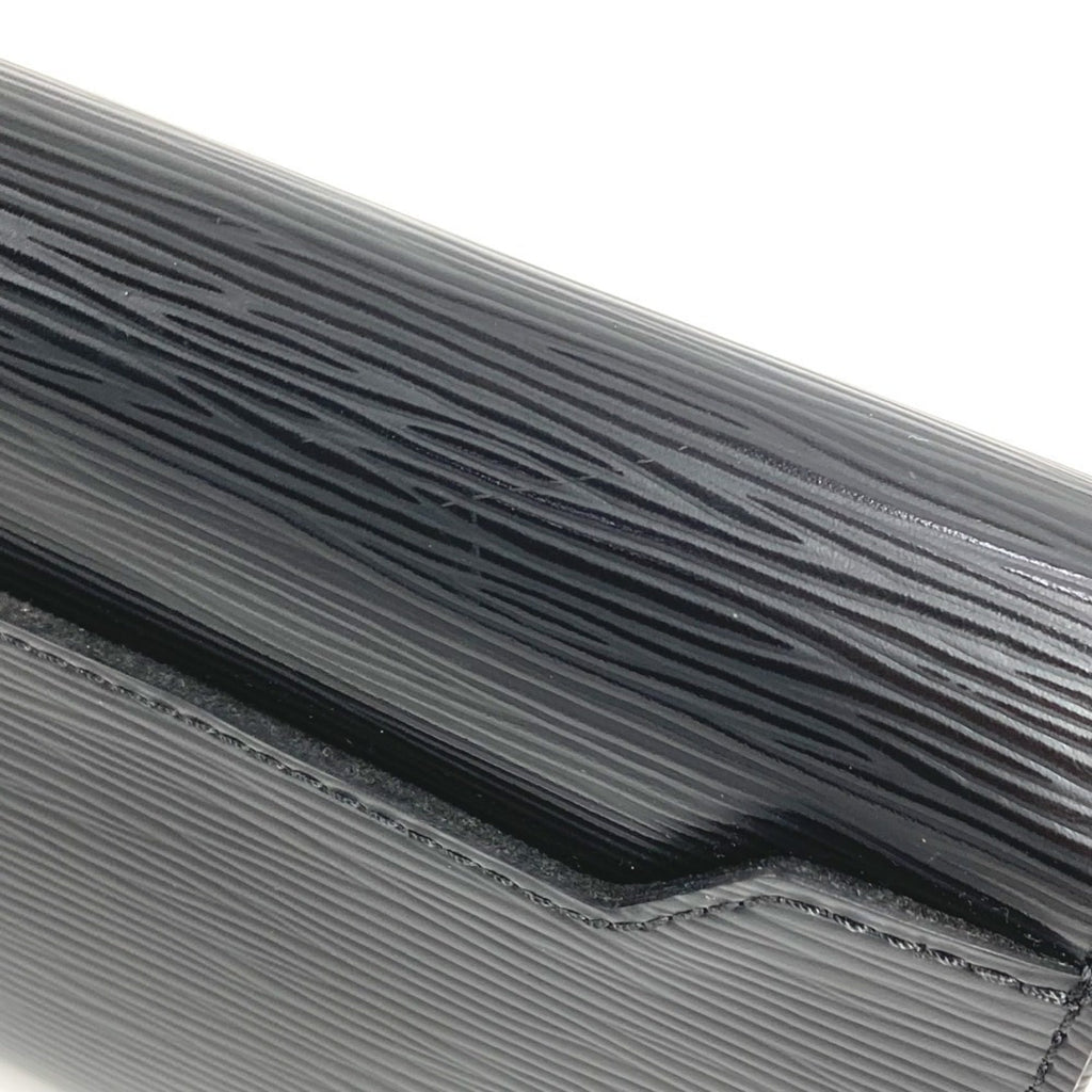 Louis Vuitton Epi Black Noir Epi Leather Clutch Bag Pochette Shoulder Bag