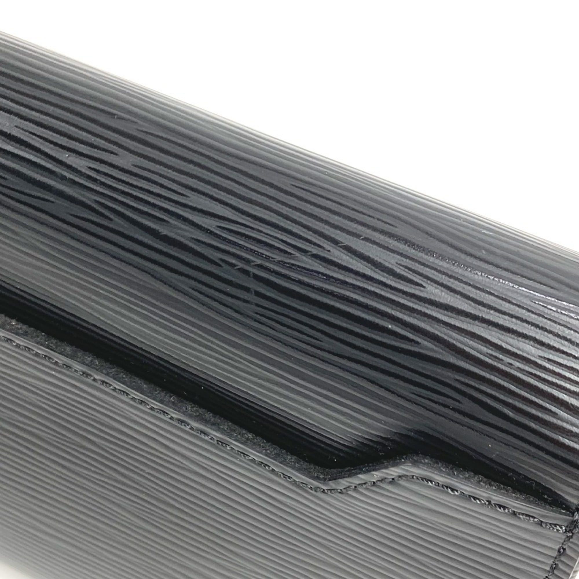 Louis Vuitton Epi Black Noir Epi Leather Clutch Bag Pochette Shoulder Bag