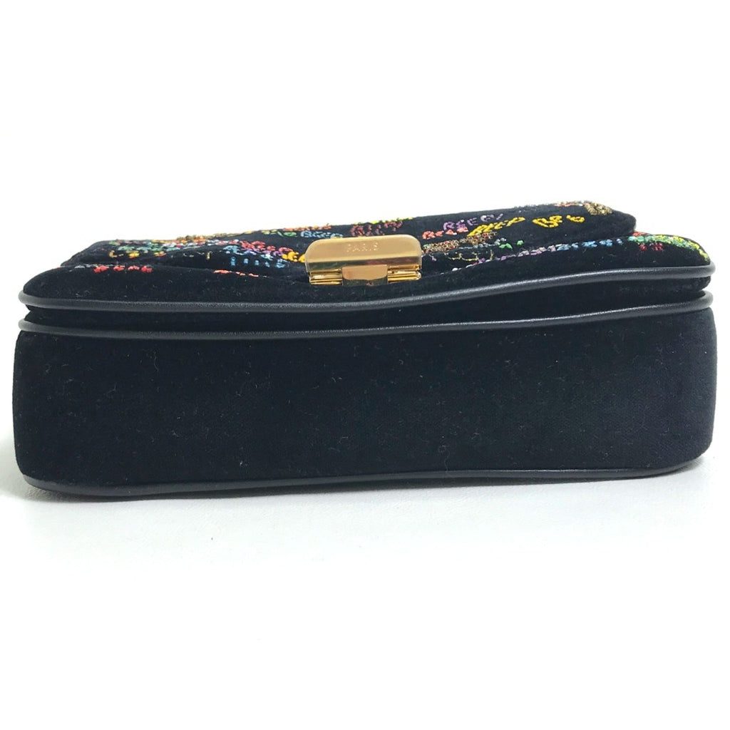 Celine Black Leather Shoulder Bag