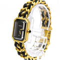 Chanel Premiere Rock Quartz Watch Plated Metal And Leather Watch