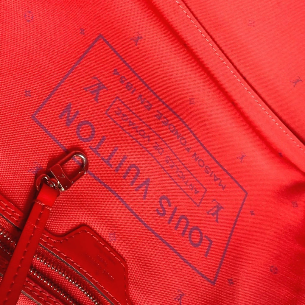 Louis Vuitton Pink Red Color Canvas Shoulder Bag Tote Bag