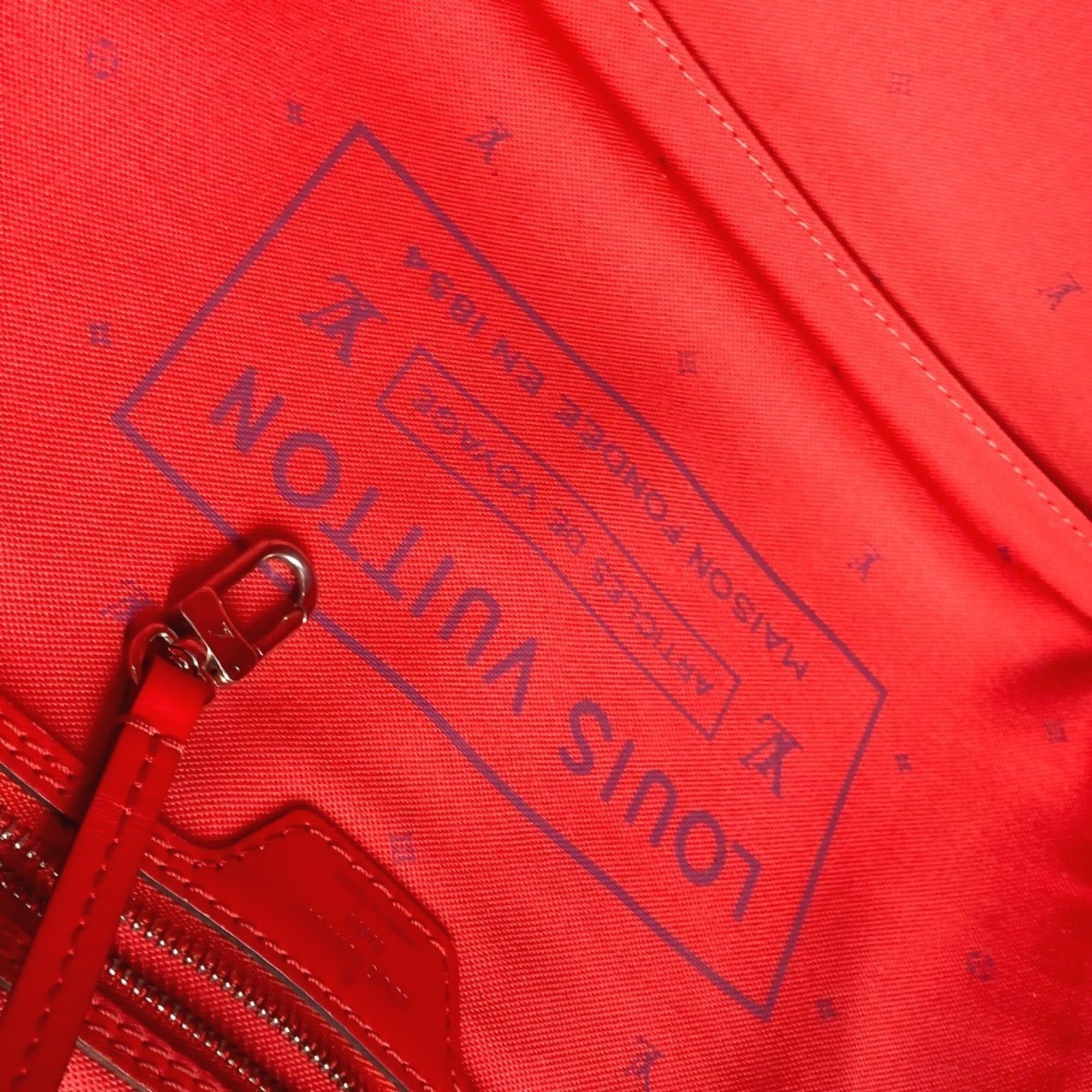Louis Vuitton Pink Red Color Canvas Shoulder Bag Tote Bag