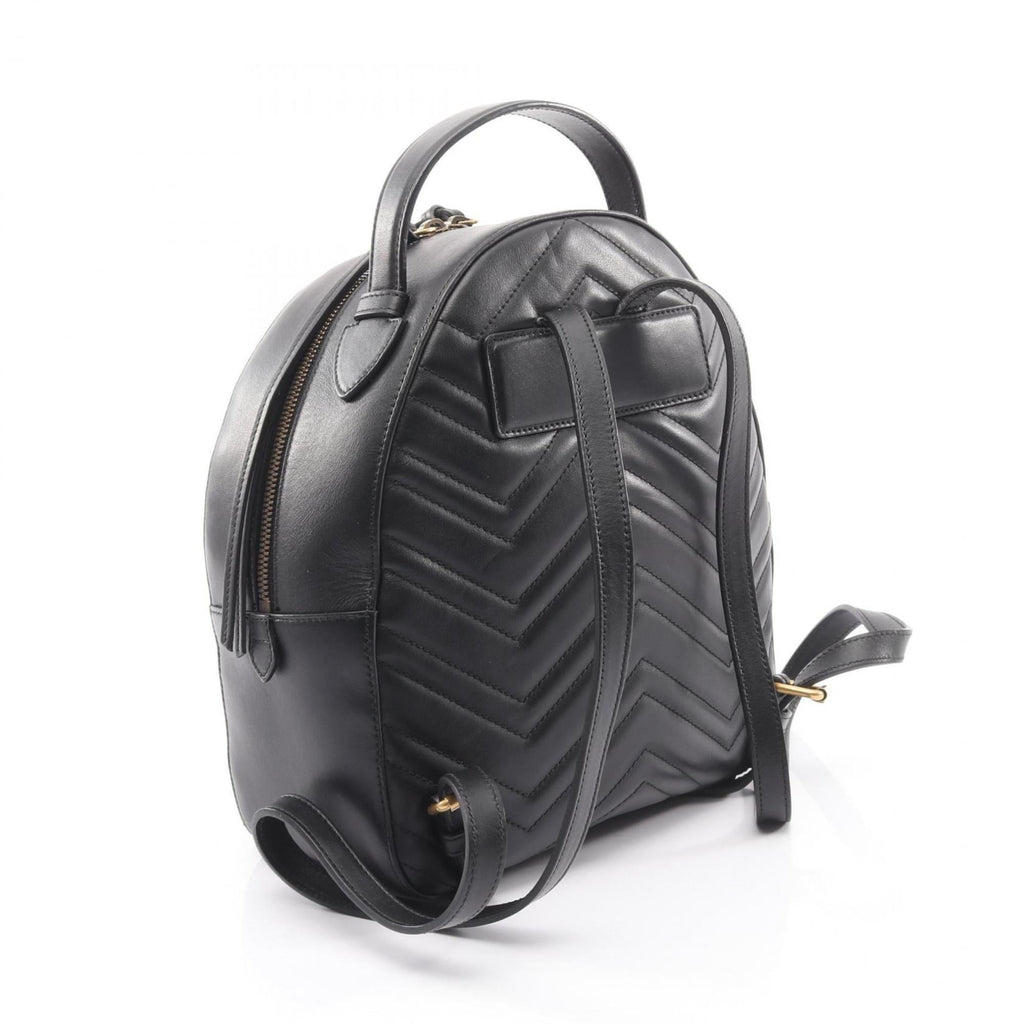 Gucci Black Leather Backpack (Pre-Owned)