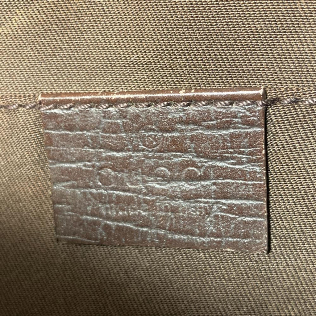 Gucci Beige Brown Gg Supreme Canvas Shoulder Bag (Pre-Owned)
