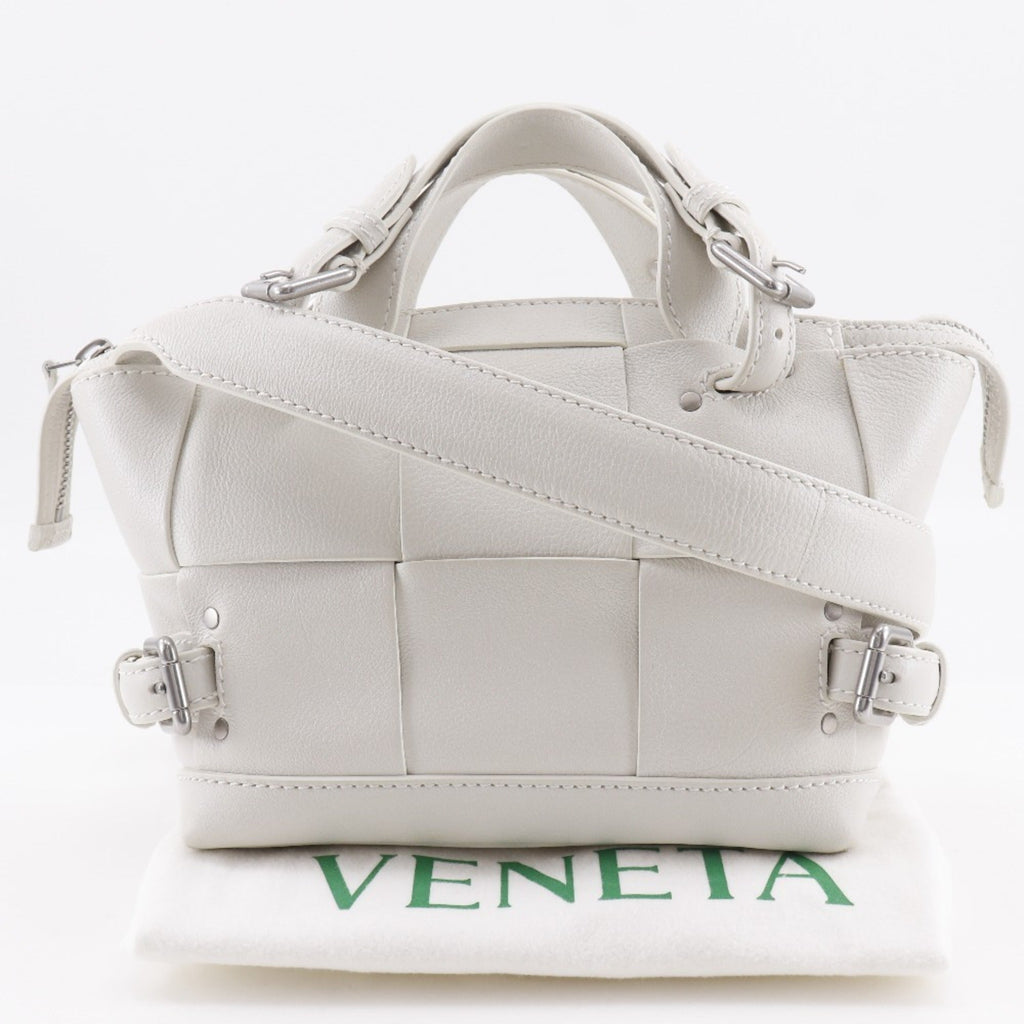 Bottega Veneta White Leather Handbag