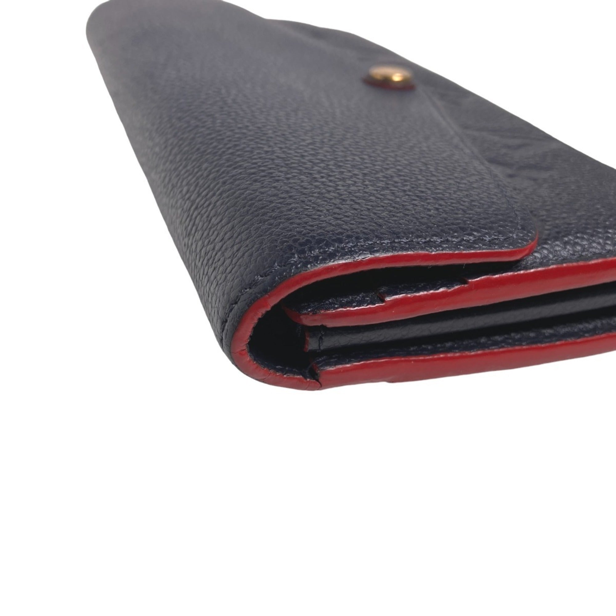 Louis Vuitton Marine Rouge Monogram Empreinte Long Wallet