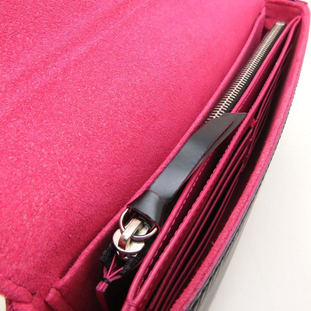 Louis Vuitton Hot Pink Noir Leather Pochette
