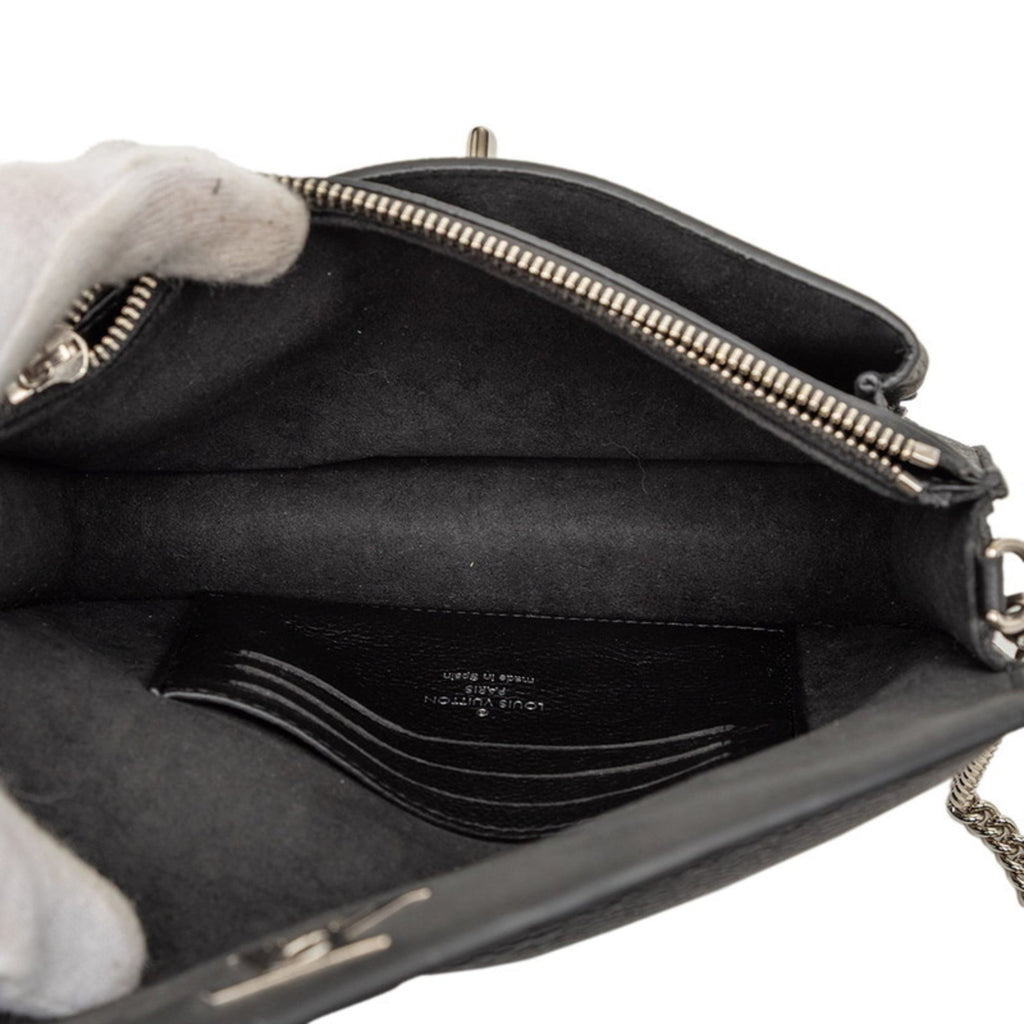 Louis Vuitton Black Leather Pochette Shoulder Bag