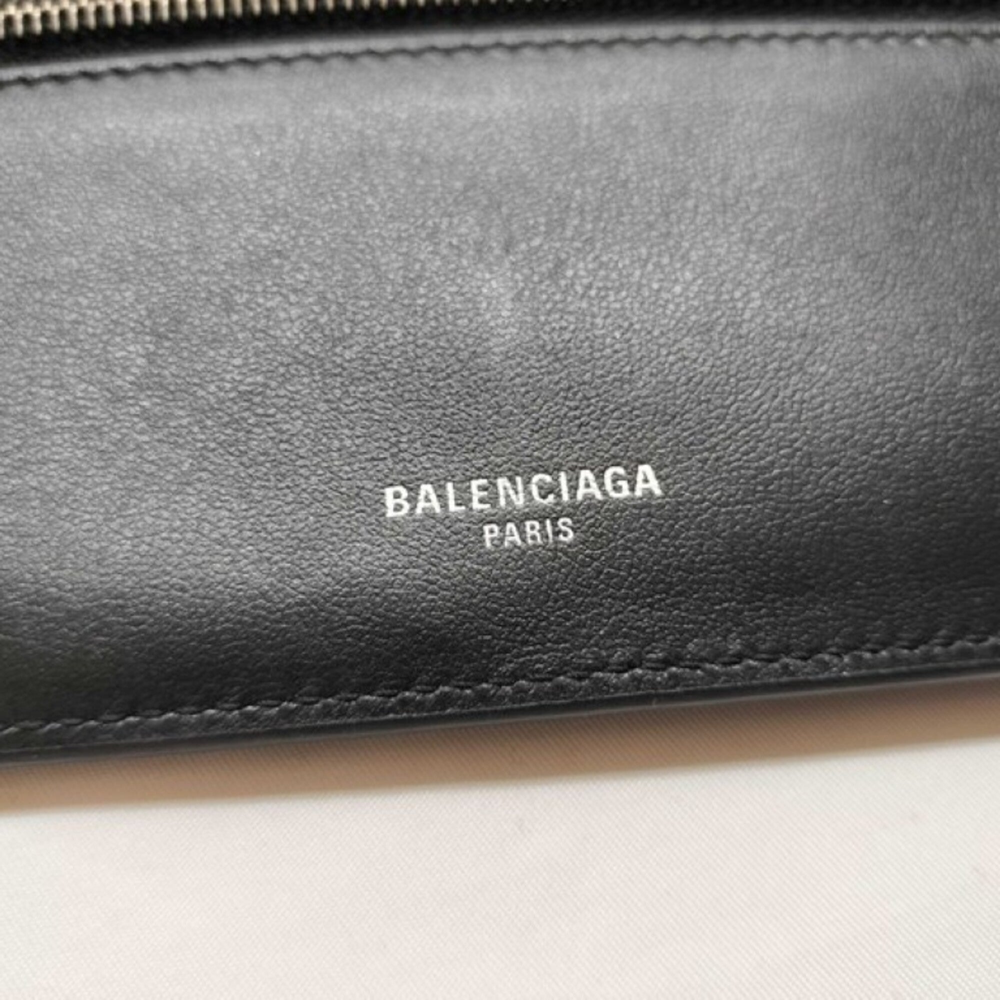 Balenciaga Black Leather Long Wallet (Bi-Fold)
