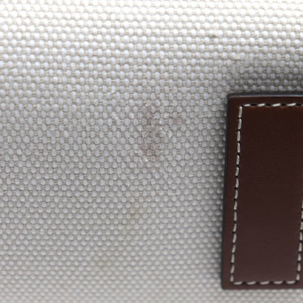 Burberry Brown Canvas Leather Shoulder Bag
