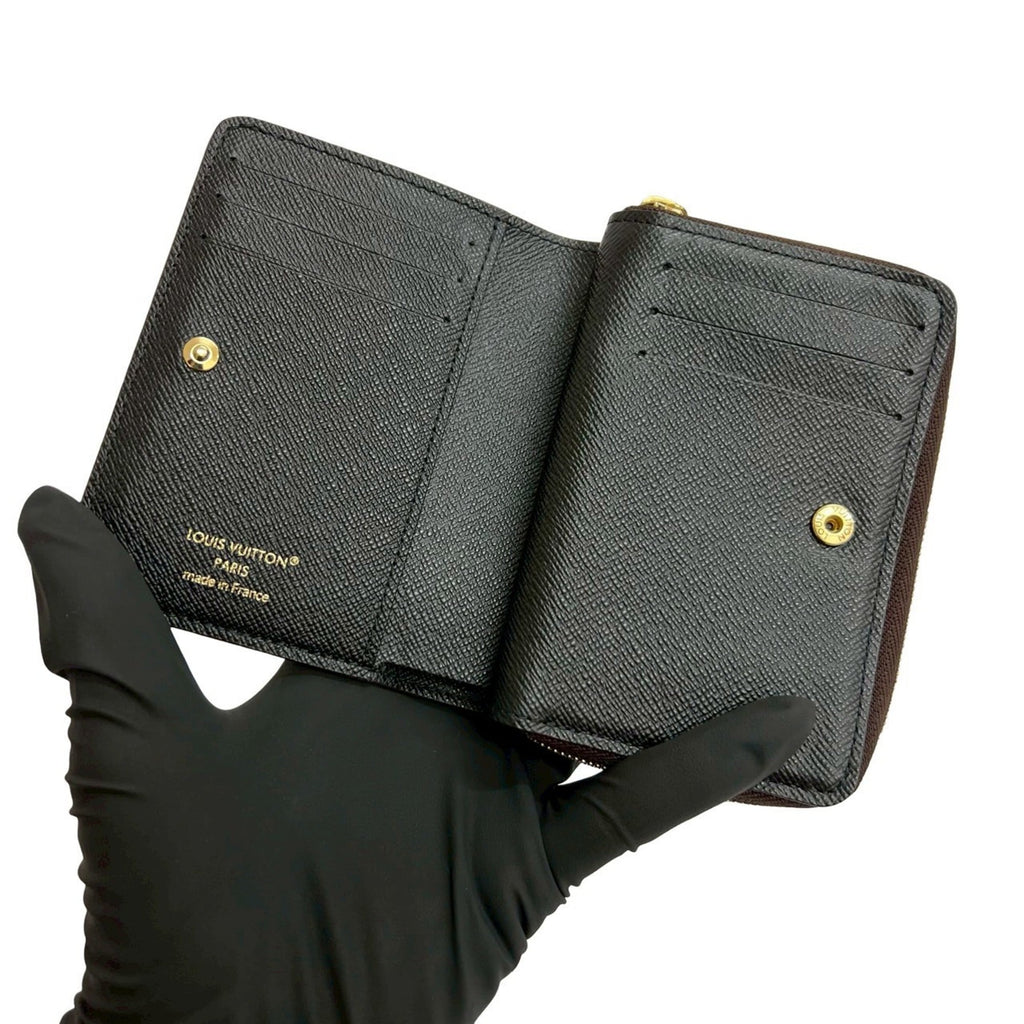 Louis Vuitton Brown Leather Pvc Wallet