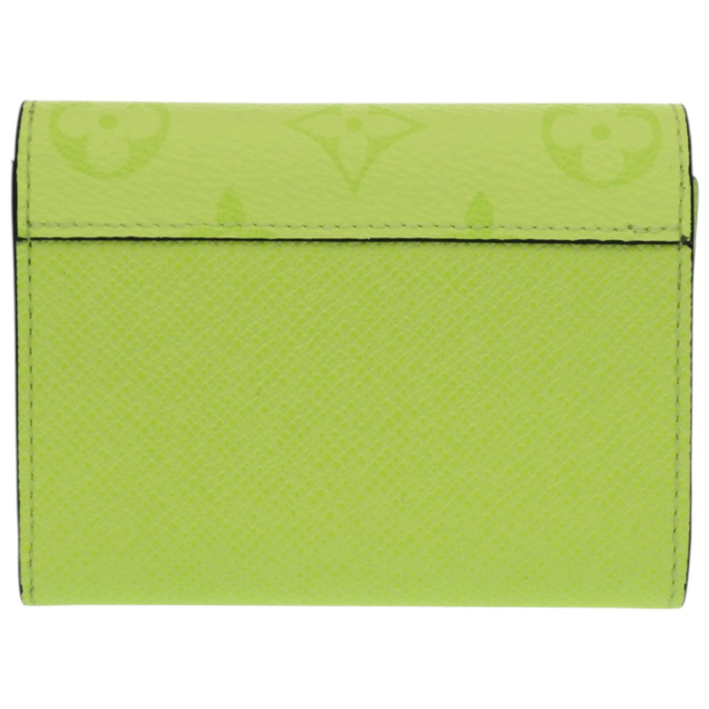 Louis Vuitton Black Fluorescent Yellow Monogram Wallet (Tri-Fold)