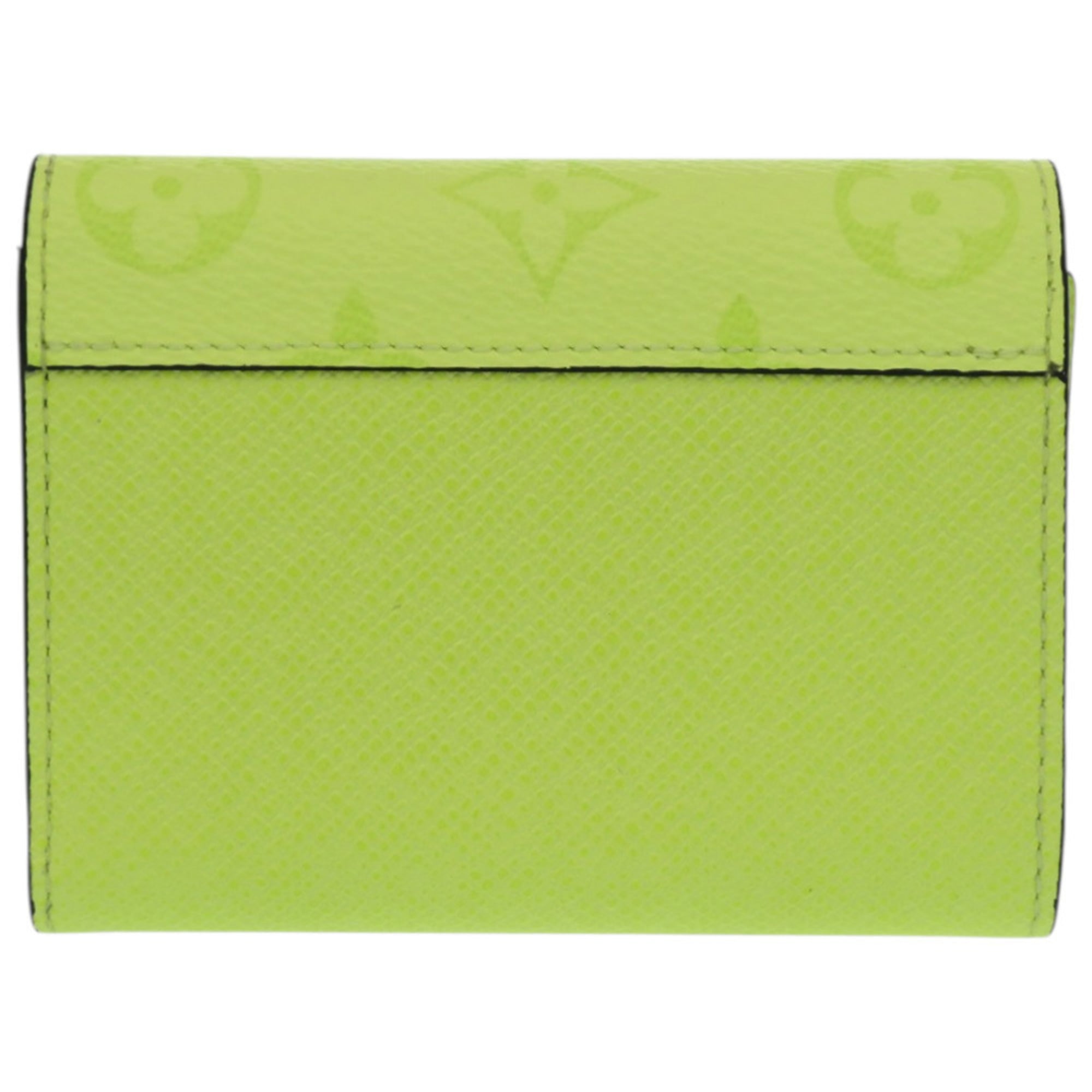 Louis Vuitton Black Fluorescent Yellow Monogram Wallet (Tri-Fold)