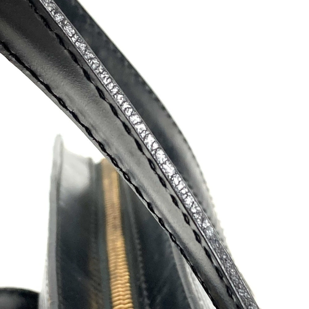 Louis Vuitton Black Noir Epi Leather Handbag Tote Bag