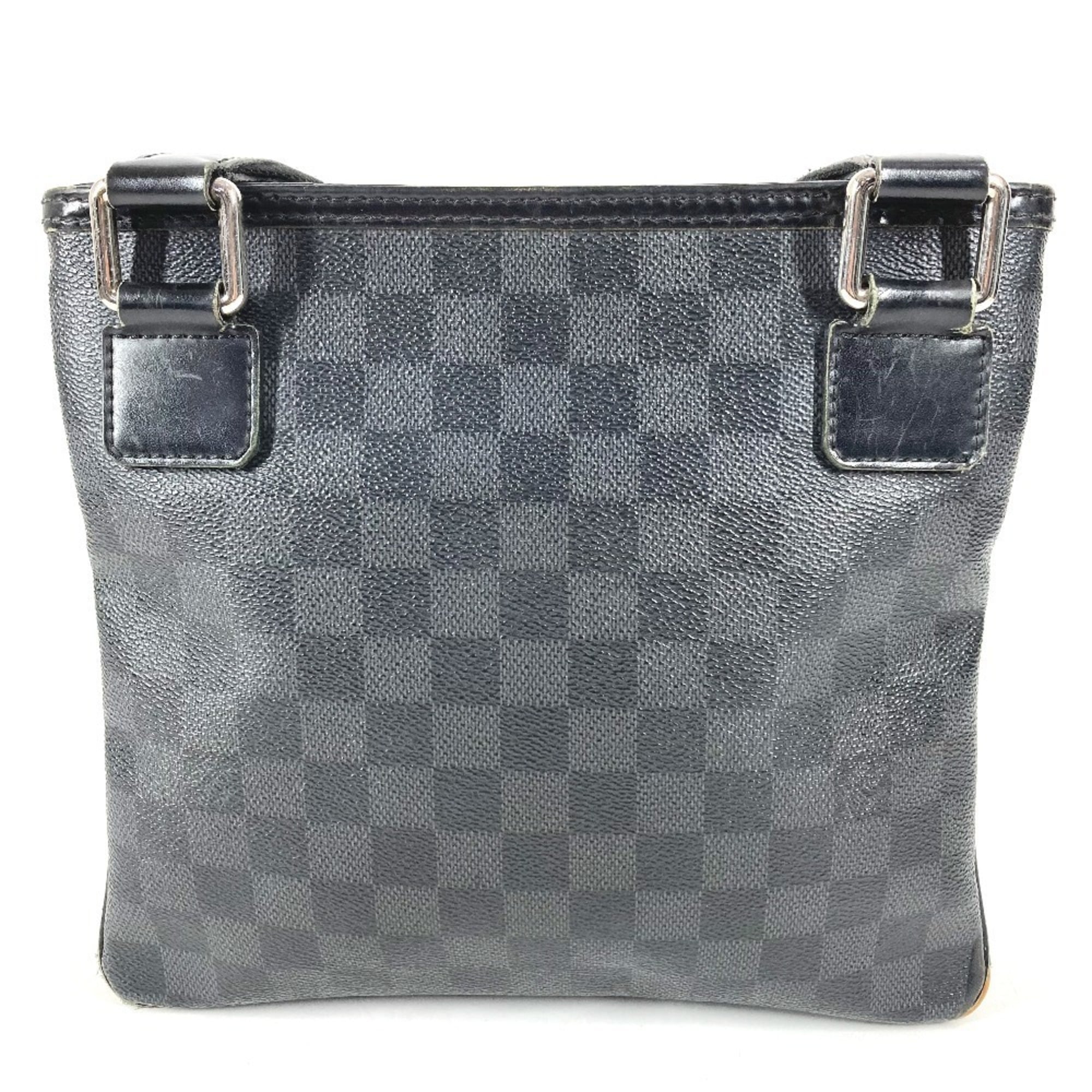 Louis Vuitton Black Damier Graphite Pochette Shoulder Bag