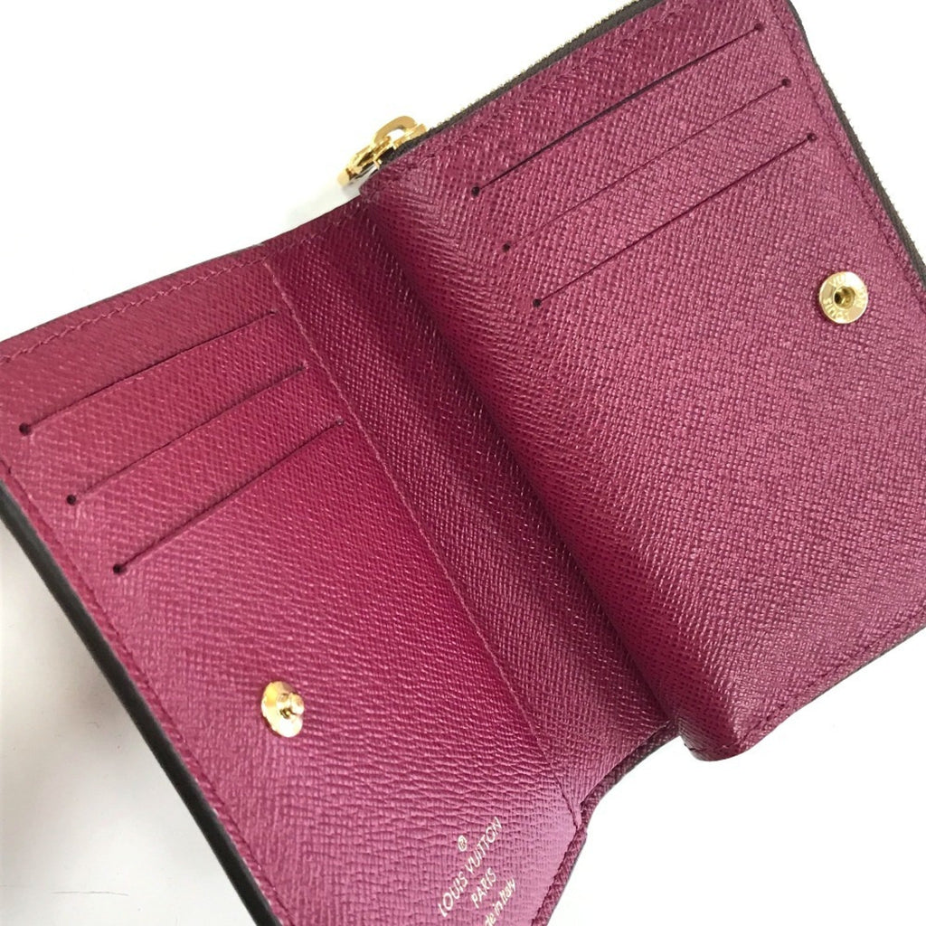 Louis Vuitton Monogram Brown Fuchsia Monogram Wallet