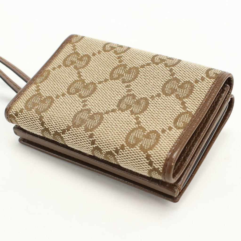 Gucci Beige Gg Canvas Wallet (Tri-Fold) (Pre-Owned)