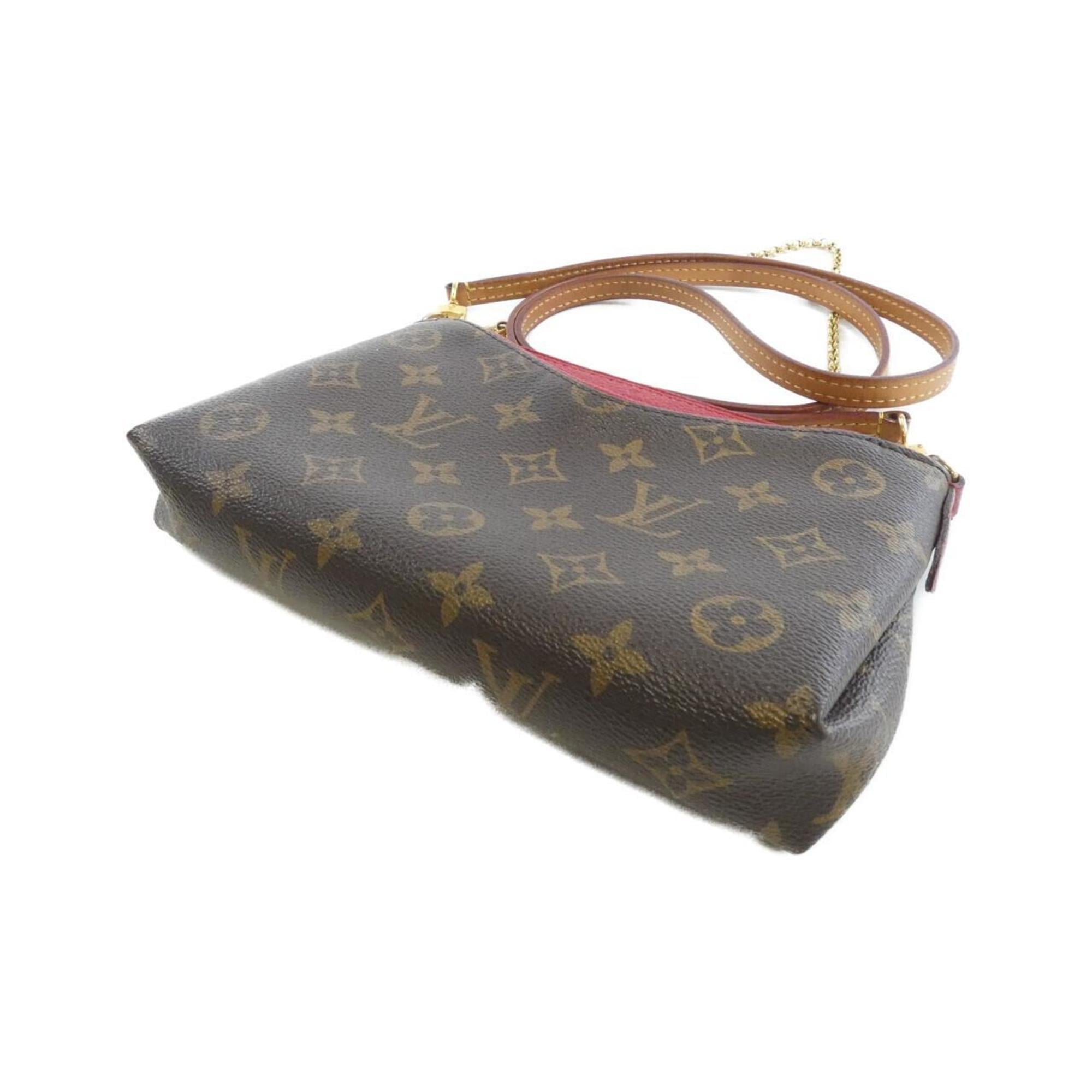 Louis Vuitton Brown Coated Canvas Shoulder Bag
