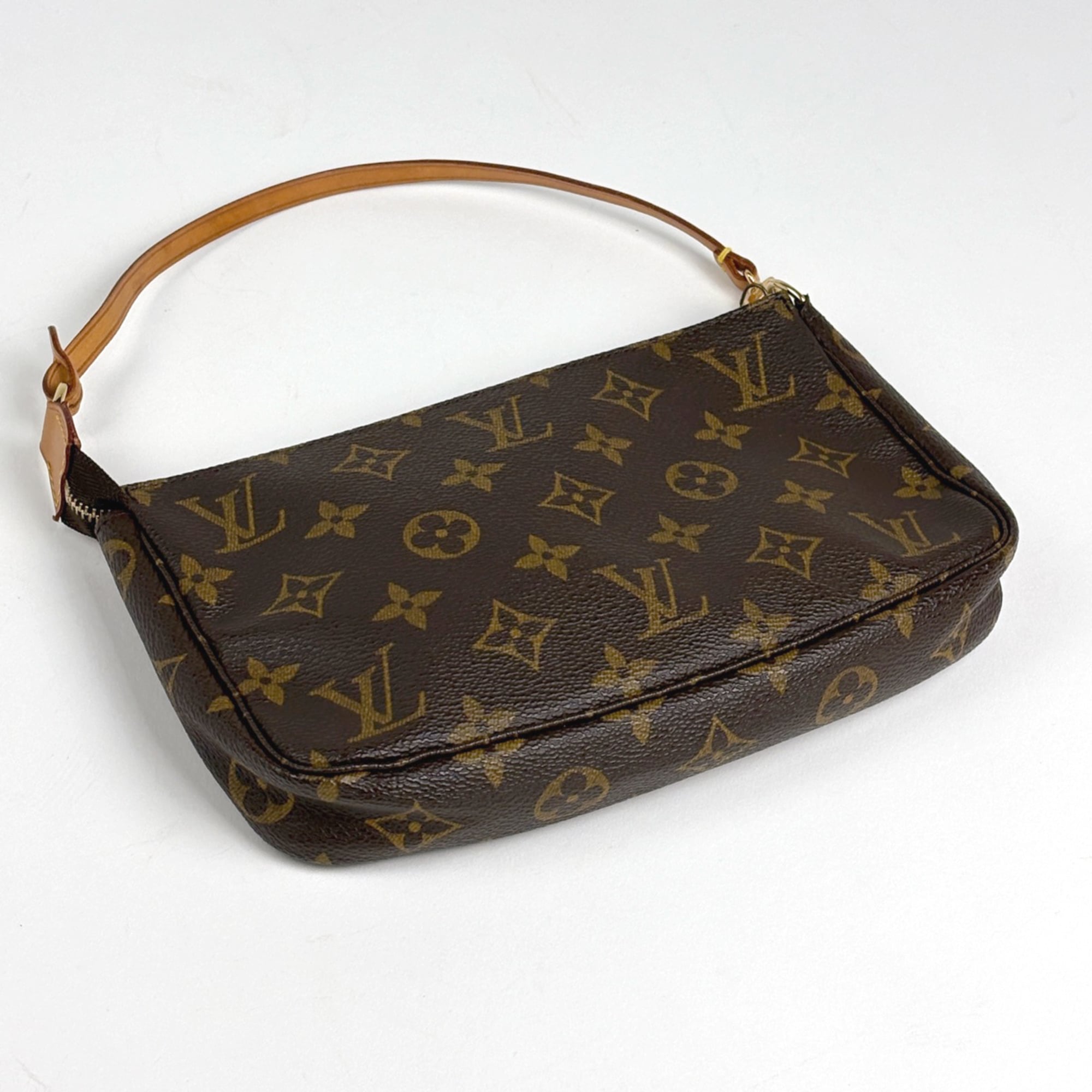 Louis Vuitton Brown Monogram Pochette Pouch