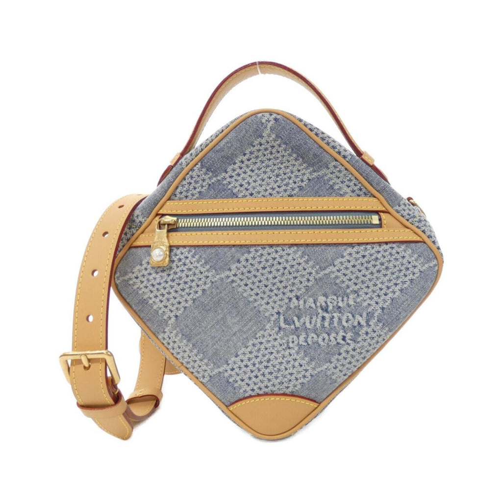 Louis Vuitton Blue Cotton Canvas Shoulder Bag