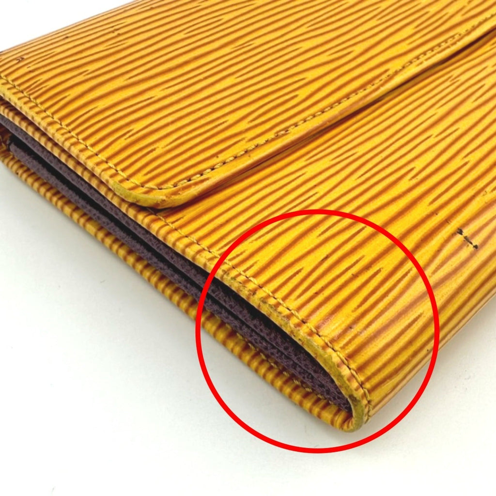 Louis Vuitton Yellow Epi Leather Long Wallet