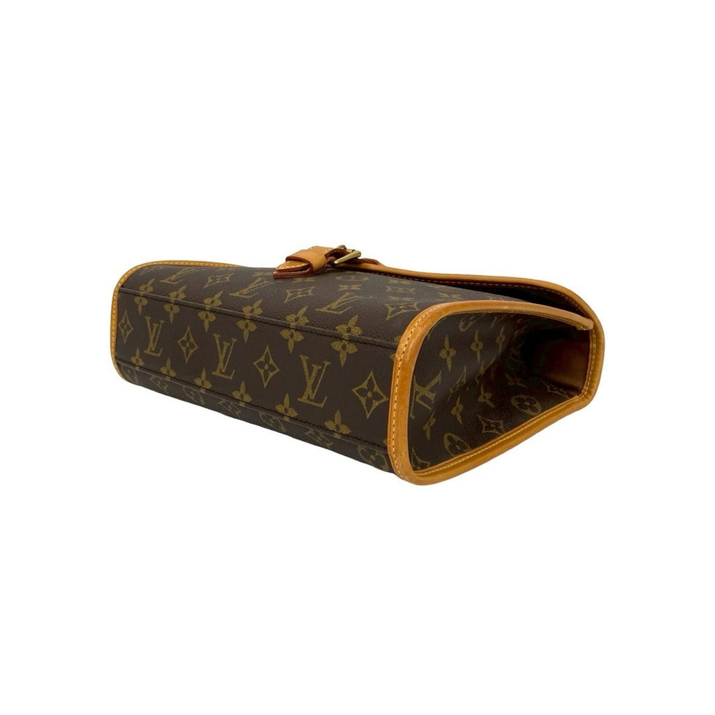Louis Vuitton Brown Leather Pvc Handbag Shoulder Bag