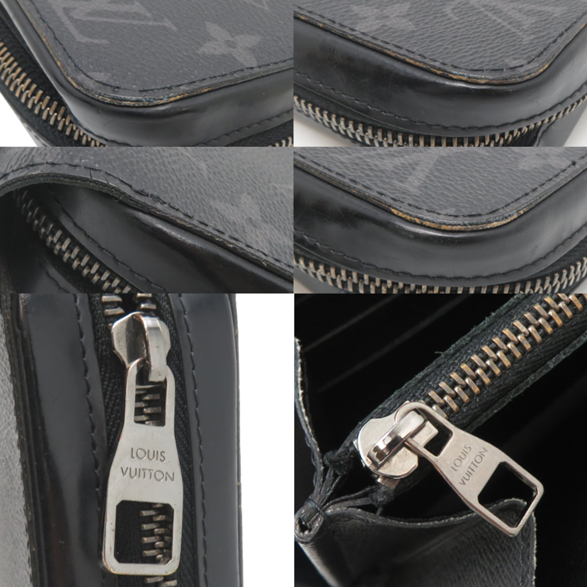 Louis Vuitton Black Monogram Eclipse Clutch Bag