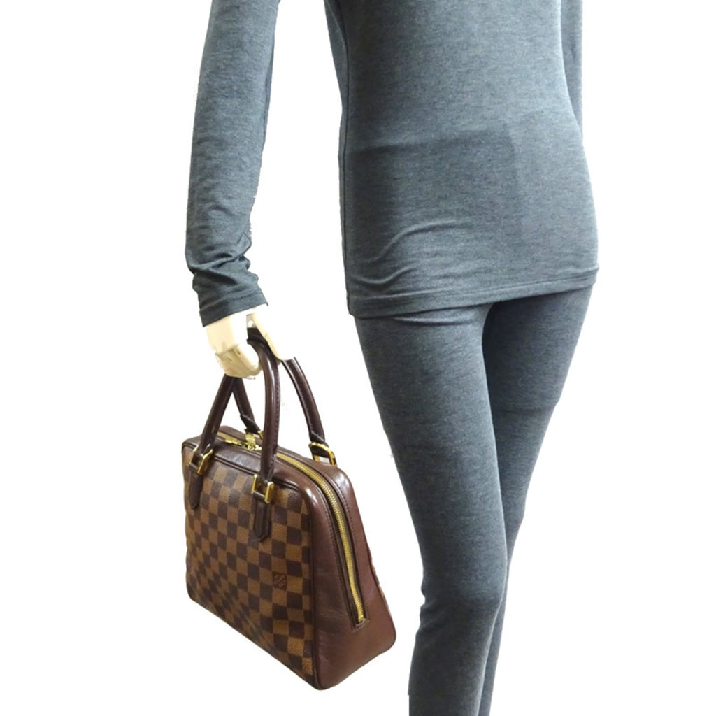 Louis Vuitton Brown Ebene Damier Canvas Handbag