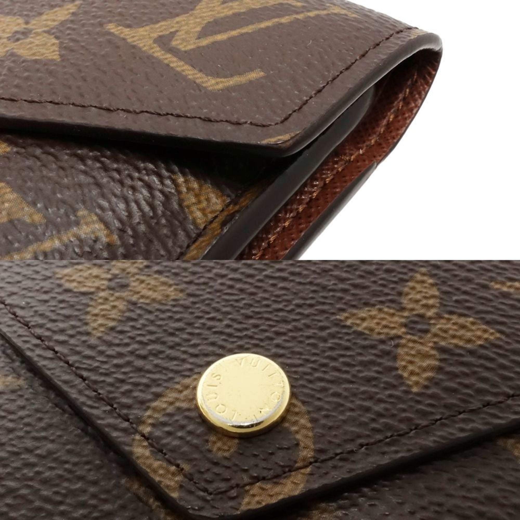 Louis Vuitton Brown Canvas Wallet (Tri-Fold)