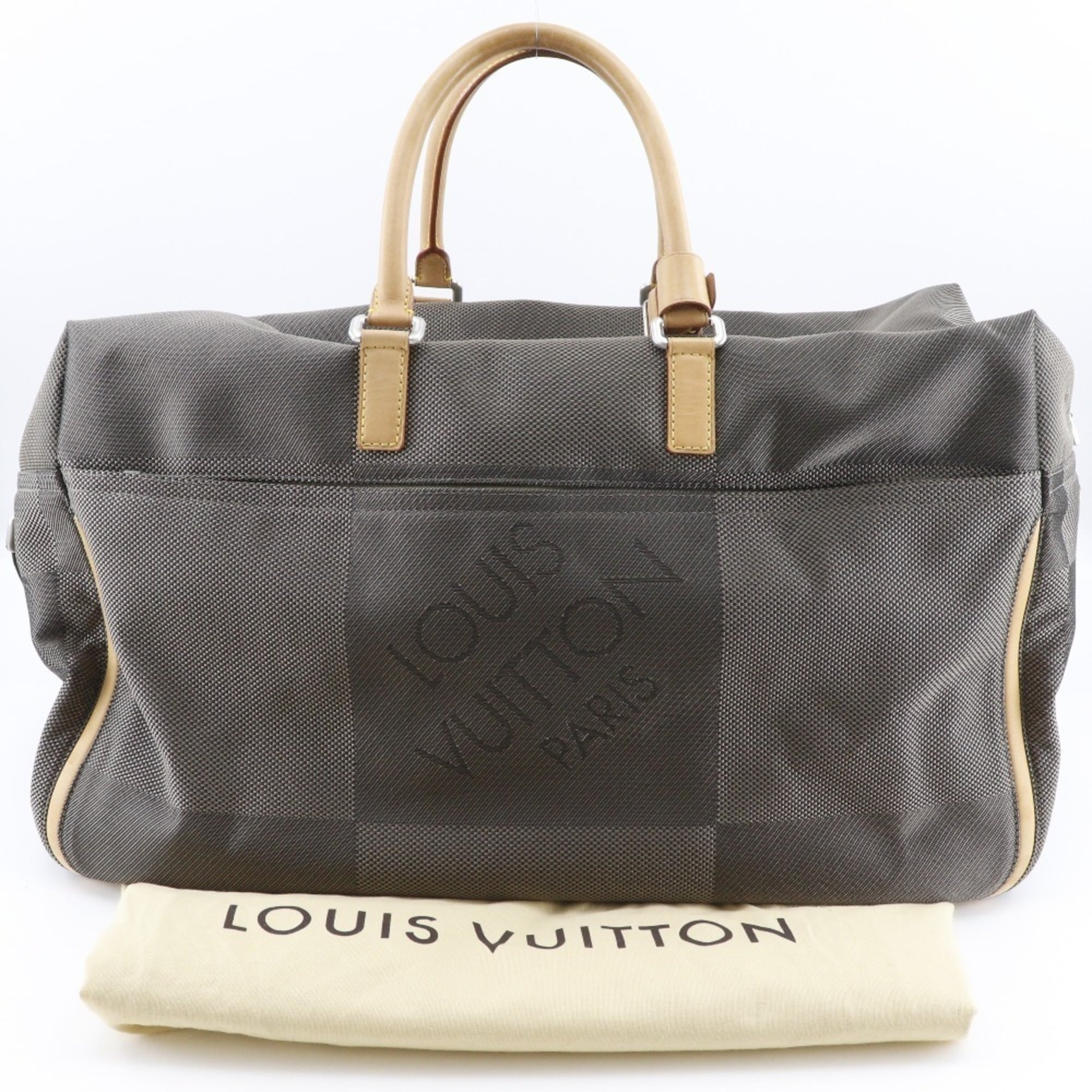 Louis Vuitton Brown Earth Damier Geant Boston Bag