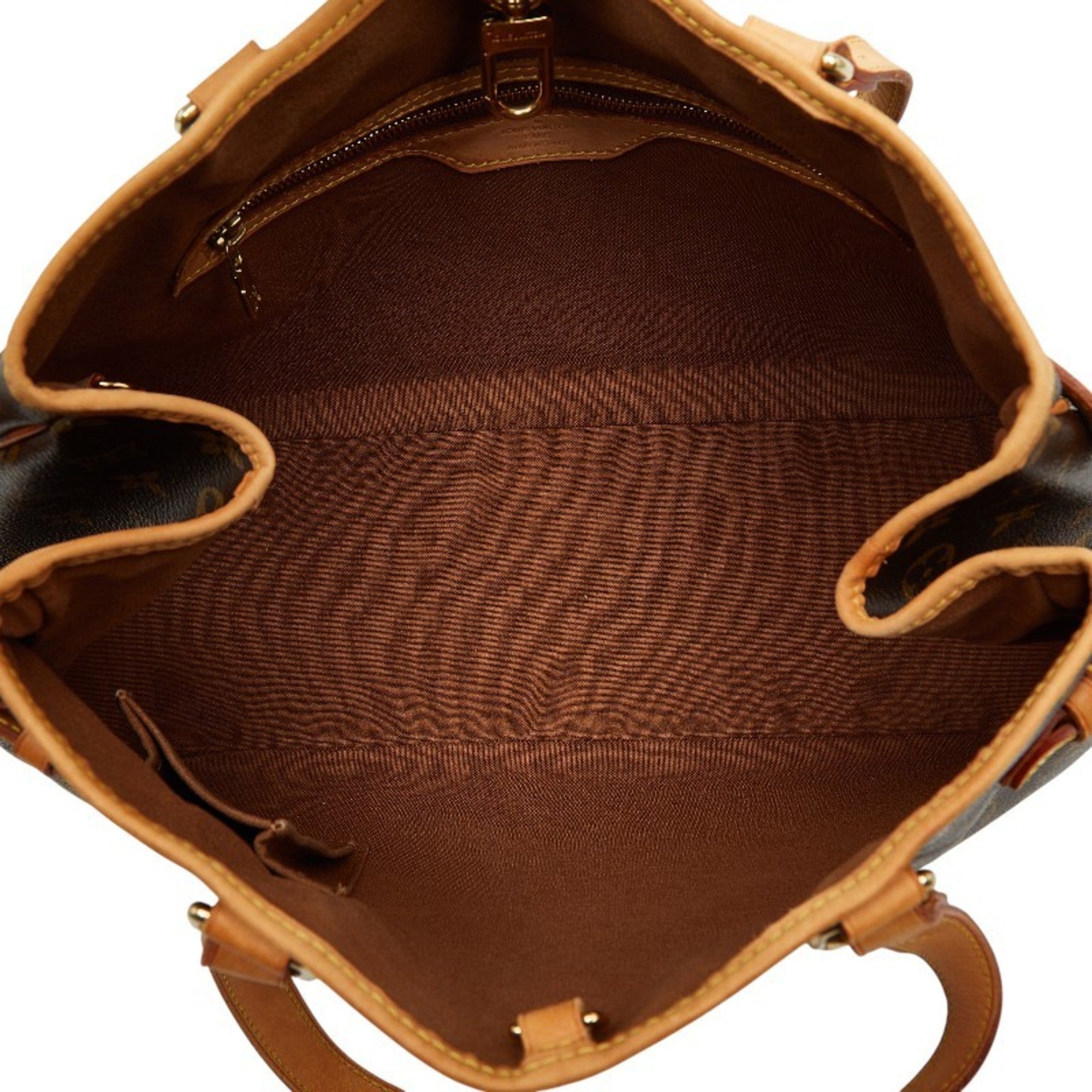 Louis Vuitton Brown Pvc Leather Handbag Shoulder Bag Tote Bag