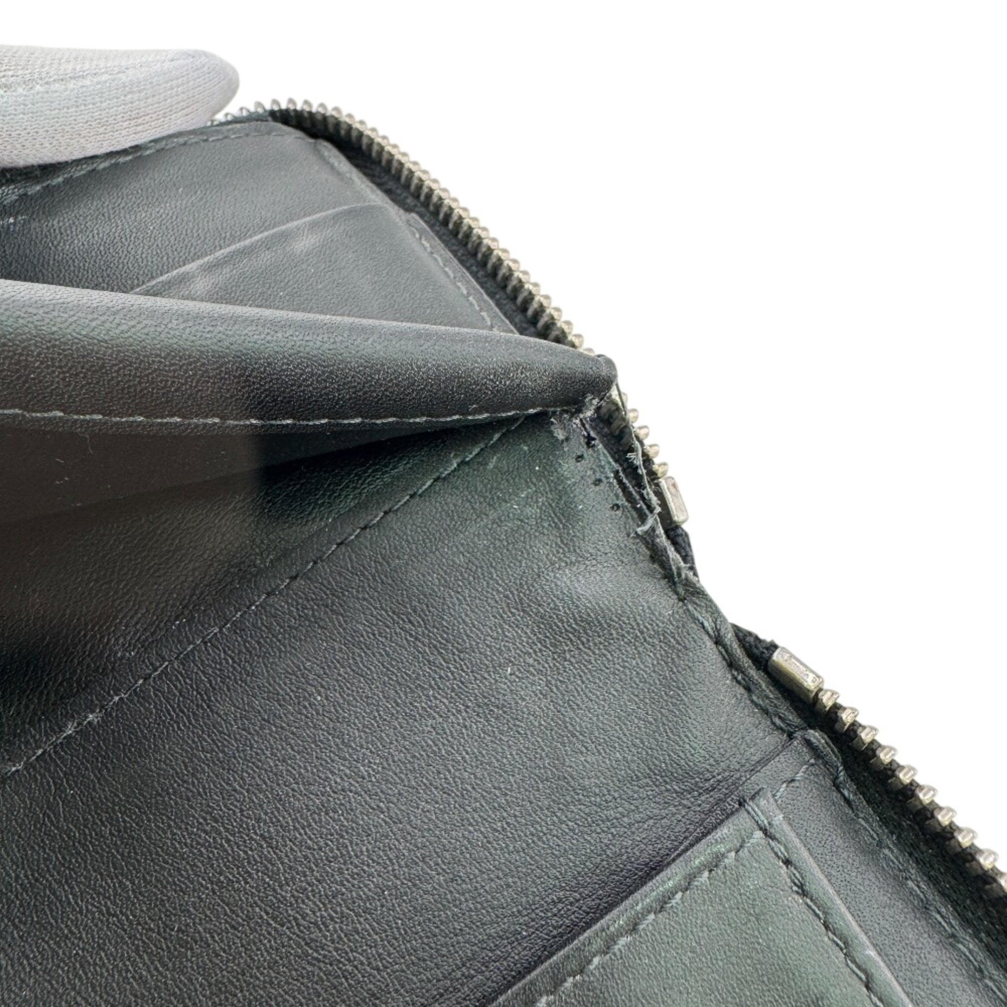 Louis Vuitton Damier Graphite Black Navy Leather Long Wallet