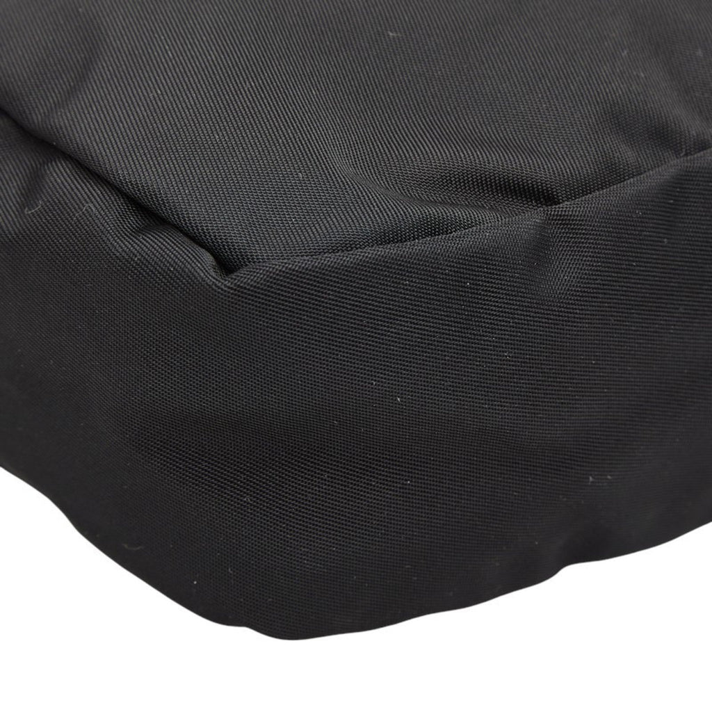 Prada Black Nylon Leather Pouch