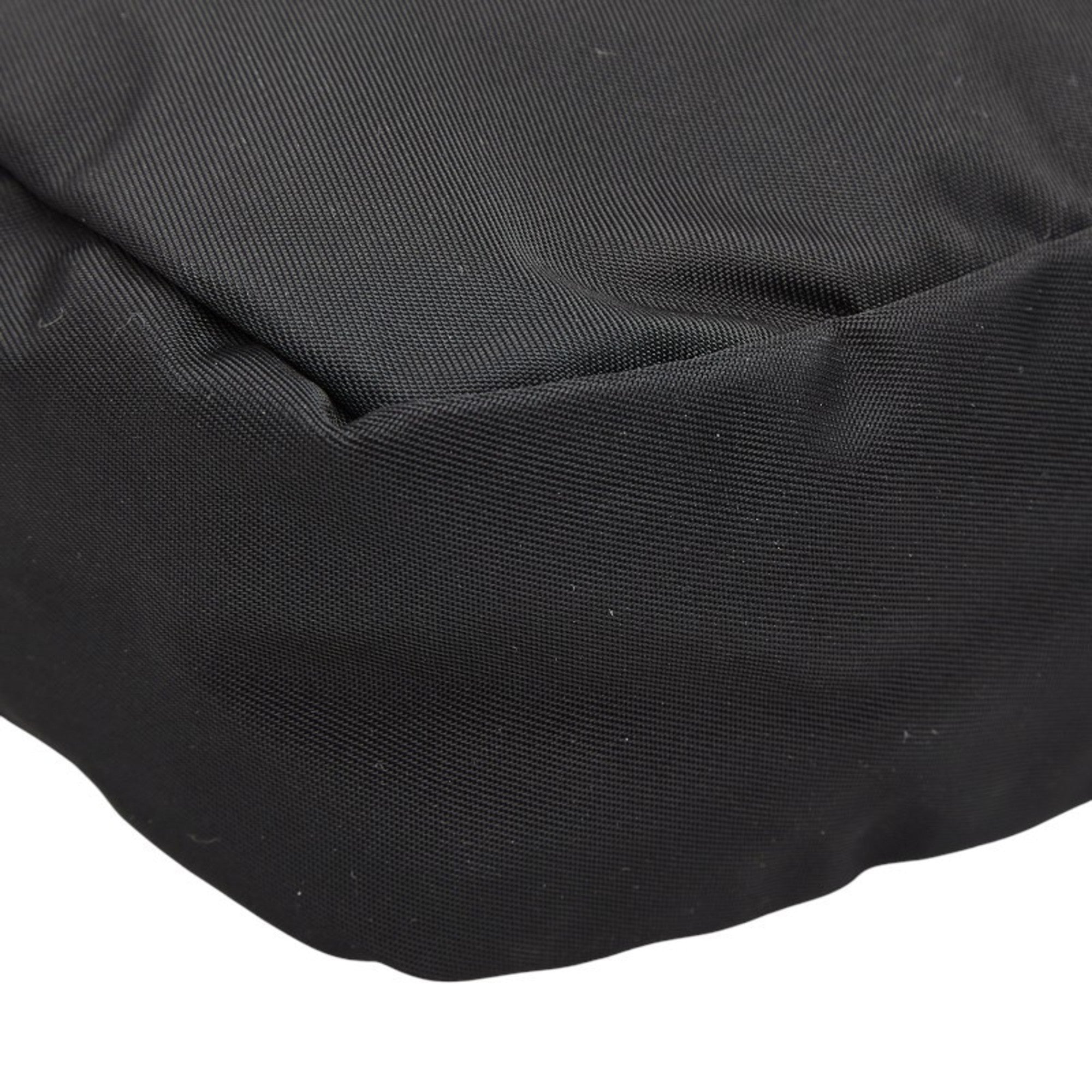 Prada Black Nylon Leather Pouch