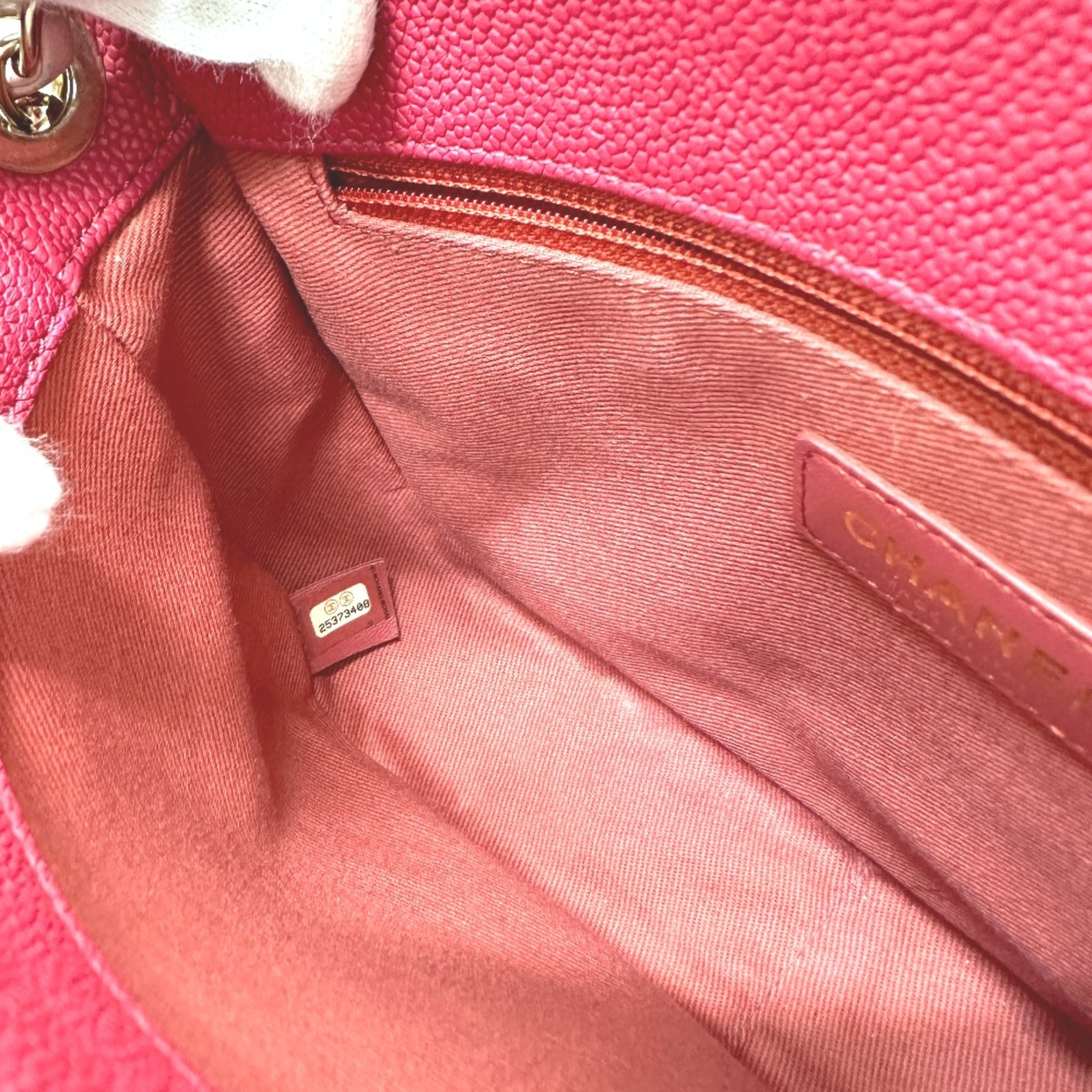 Chanel Pink Leather Shoulder Bag