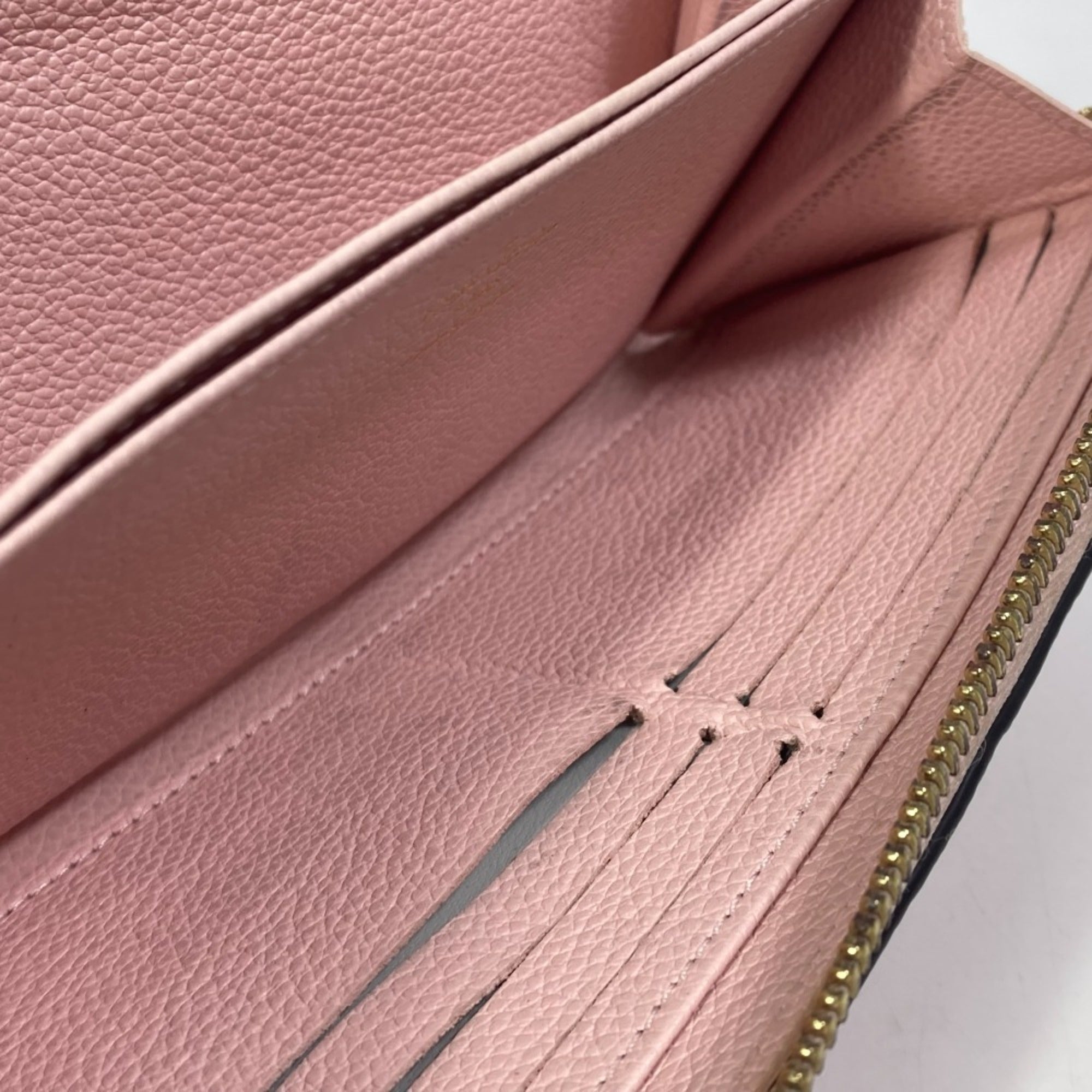 Louis Vuitton Monogram Empreinte Pink Monogram Empreinte Long Wallet