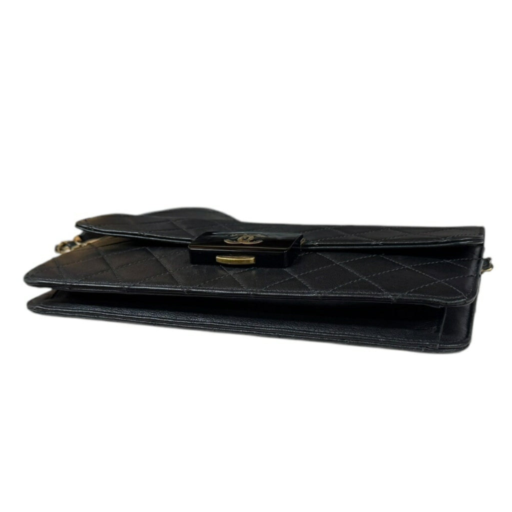 Chanel Black Leather Shoulder Bag